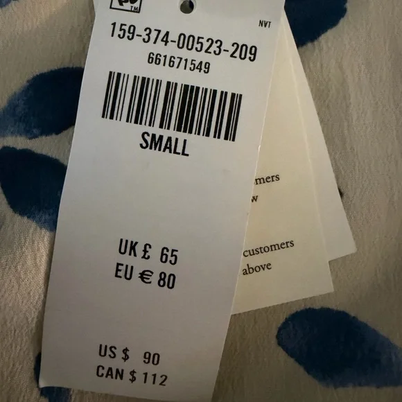 Abercrombie & Fitch Blue and Cream Floral Mini Dress - Picture 3 of 5